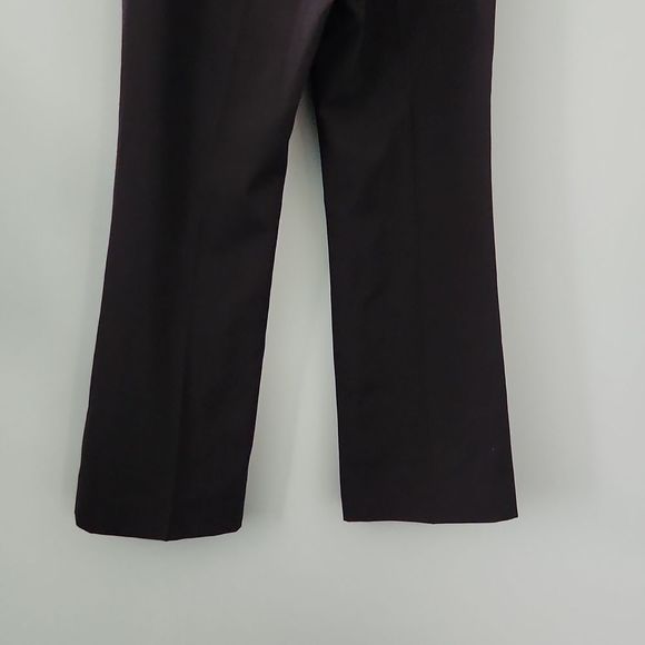 NWT RED VALENTINO Velvet-trimmed grain de poudre flared pants - Picture 9 of 15